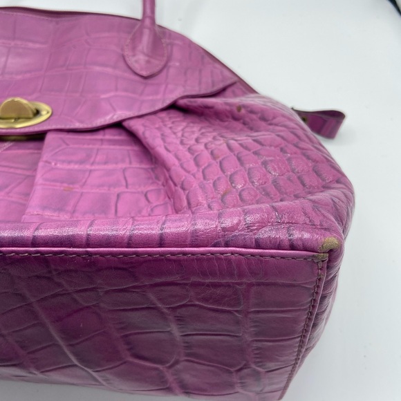 MICHAEL ROME LEARN CROCO EMBOSSED SHOULDER BAG - Picture 7 of 9